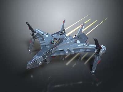 Modern fighter sci-fighter sci-fighter space fighter 3d model