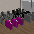 Gate access control machine 3d model