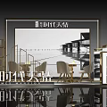 Modern Commercial Equipment Exhibition Booth With Display Shelves And Digital Screens