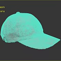 Pink Baseball Cap With Sunset Logo And Gradient Sun Design Distressed Brim Casual Style