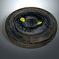 Modern tire tire wheel hub new tire car tire car wheel hub 3d model