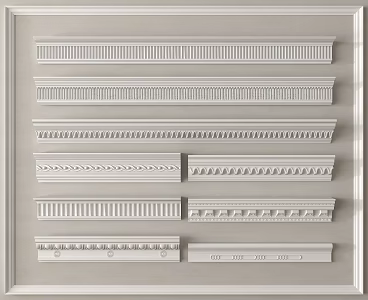 Jane Europe gypsum line gypsum line ceiling corner line 3d model
