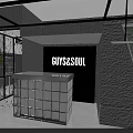 Modern Clothing Store Interior Design With Open Racks Fitting Rooms And Display Area