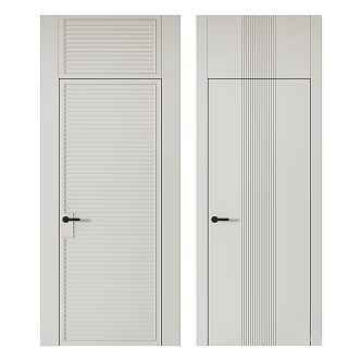 Modern simple single door 3d model
