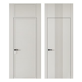 Modern simple single door 3d model