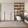 Modern Wardrobe Dressing Cabinet Integrated Cabinet Dressing Table Wardrobe 3d model