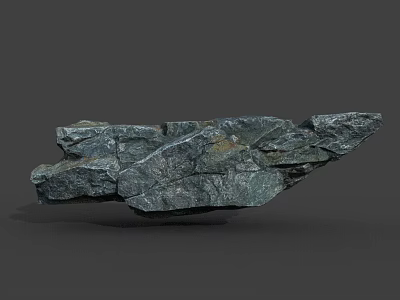 Natural Wood And Stone Decorative Rock With Irregular Texture And Shape 3d model