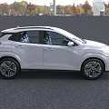 White Hyundai Car With Sleek Modern Exterior Design