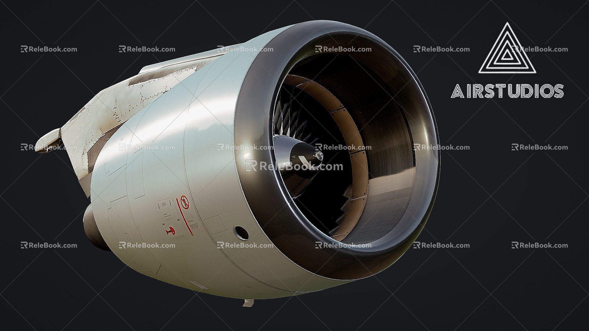 Aircraft engine Airbus A320 engine 3d model