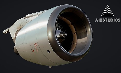 Aircraft engine Airbus A320 engine 3d model