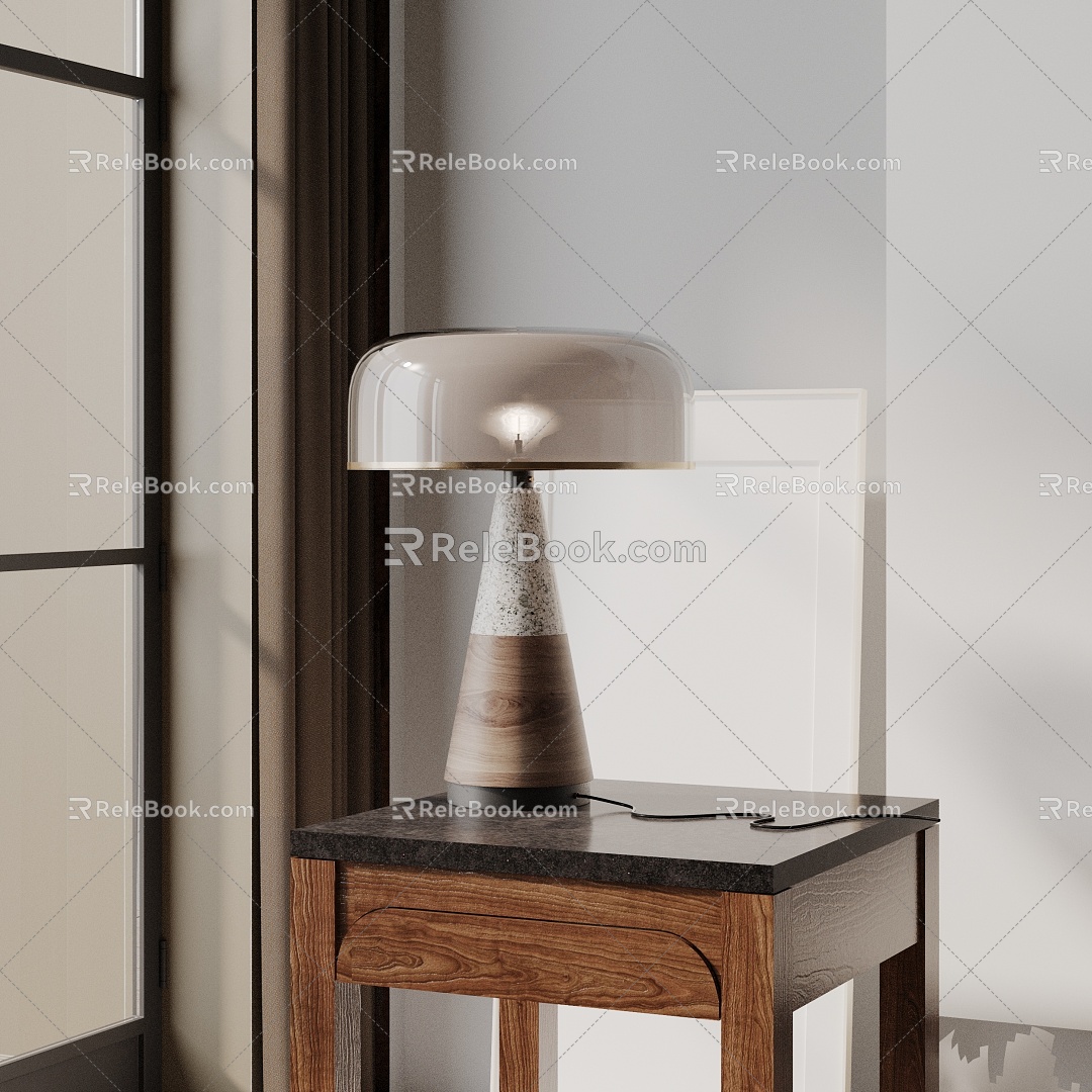 Modern table lamp 3d model