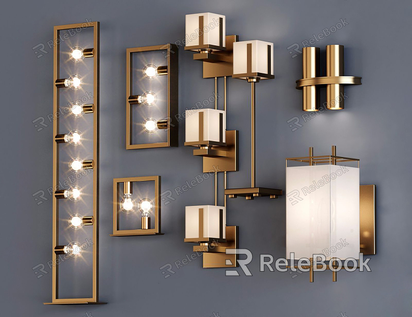 Modern wall lamp model