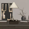 Japanese Style Wooden Table And Chair Set With Light Cushions And Decorative Vase