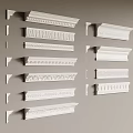 Various Gypsum Moldings with Different Patterns for Interior Wall Decoration Classic and Modern Design Styles