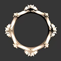 Elegant Luxury Golden Crown Jewelry With Intricate Floral Patterns And Shiny Surface