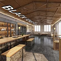 Forest Hotel Lobby Interior Design With Wooden Ceiling And Comfortable Seating Area