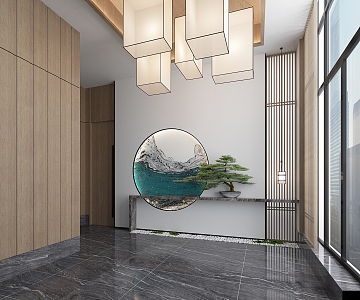 Front hall entrance 3d model