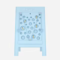 Light Blue Interactive Area Toy With Fresh Lettering Round Holes And Small Objects 3d model