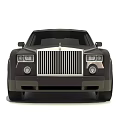 Black Luxury Sedan With Silver Grille Chrome Wheels And Classic Design