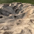 Exquisite Garden Ornaments Featuring Intricate Sand Textures and Natural Wind Patterns