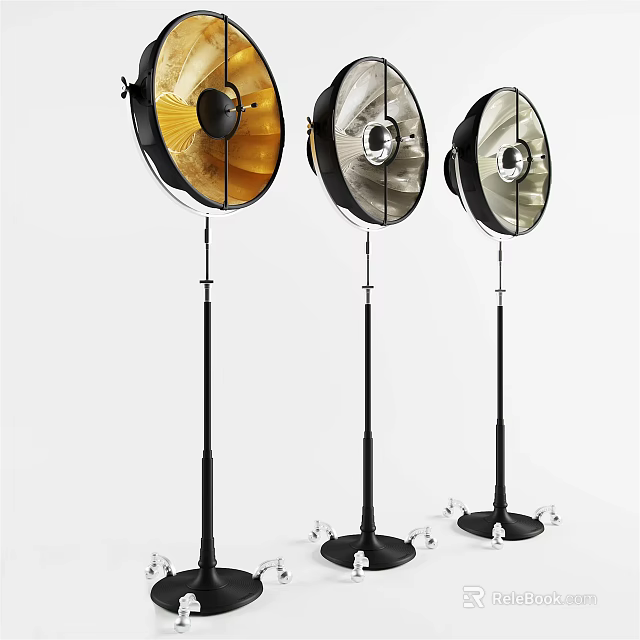 Professional Studio Lighting Equipment With Adjustable Stands Different Reflectors And Softboxes 3d model 