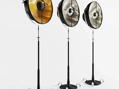 Professional Studio Lighting Equipment With Adjustable Stands Different Reflectors And Softboxes 3d model
