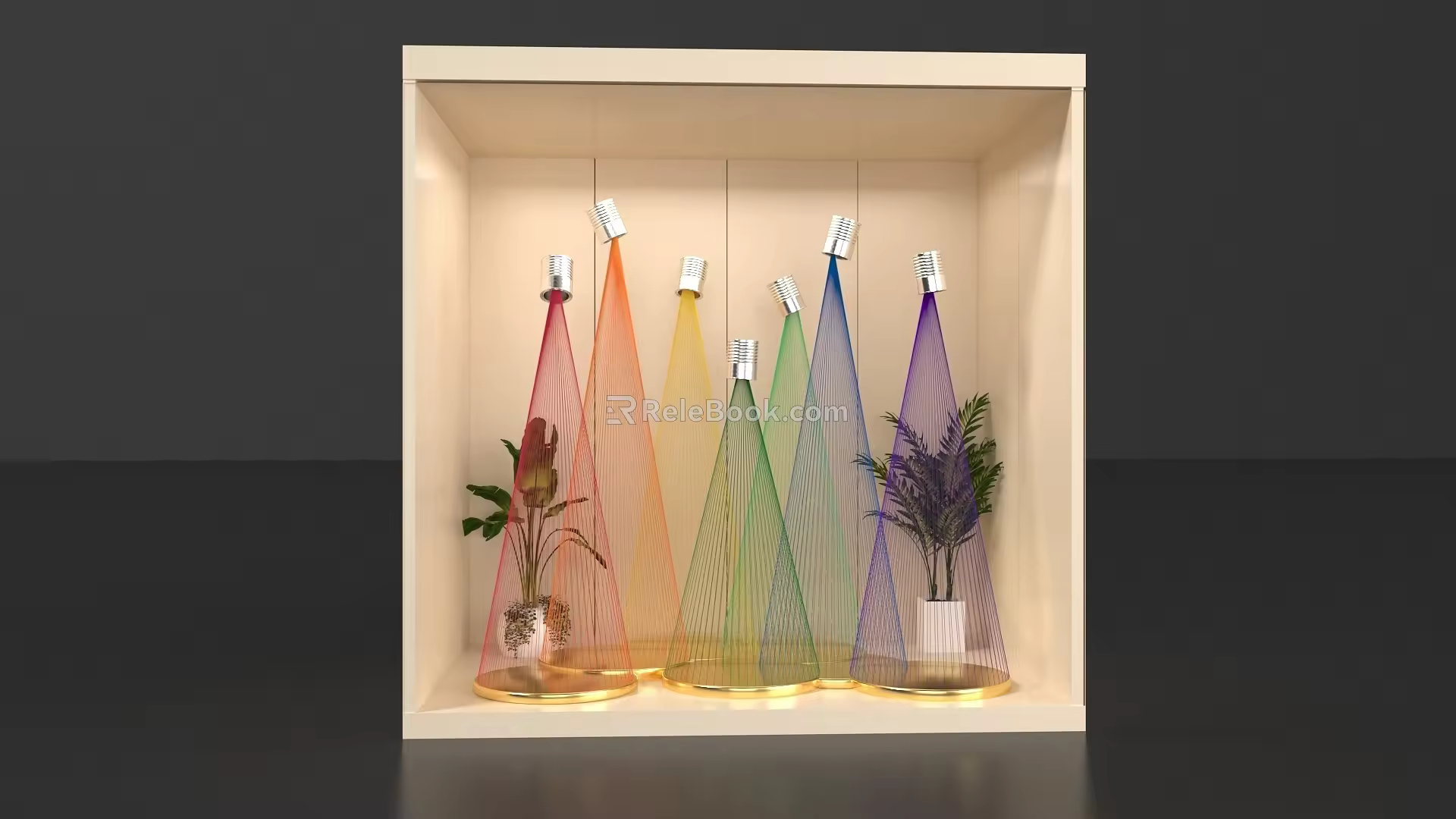 Modern window point 3d model