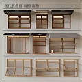 Various Shop Window Designs With Wooden Frames Awnings And Display Shelves