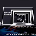 Skyworth Showroom Display Exploring Free Vision Journey With Modern Design