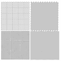 Modern Background Wall Tiles With Textured White And Gray Design Options 3d model