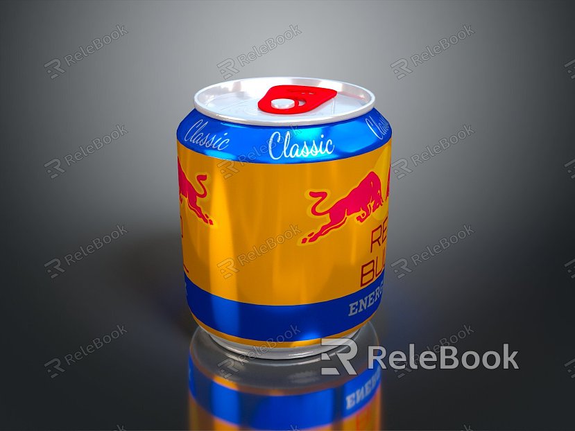 Modern Beverage Beverage Bottle Red Bull Beverage Beverage Can Juice model