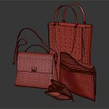 Modern Stylish Leather Bags Collection Featuring Red Brown Black Tote And Wallet Designs