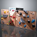 Climbing Wall Sports Equipment with Colorful Holds for Indoor Training and Fitness