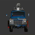 Cartoon KOMBATTAN Tank Truck With Blue Cab Yellow Tank And Silver Top Device