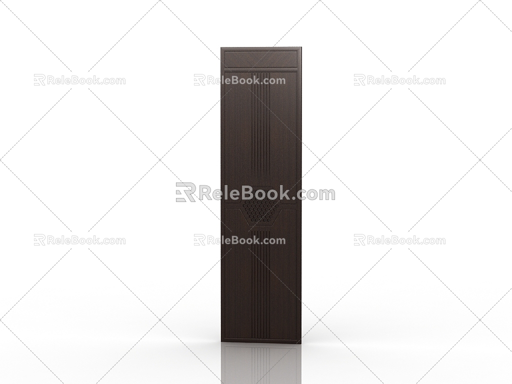 New Chinese style clapboard background board 3d model