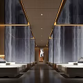 New Chinese Rest Area Rest Hall 3d model