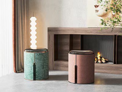 New Chinese Stool Combination 3d model