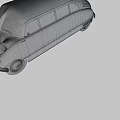 Vintage Silver Gray Classic Sedan With Streamlined Design Front Grille And White Wheels