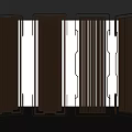 Modern Light Luxury Metal Screen Partition 3d model