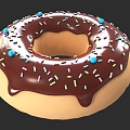 Donuts Dessert Dessert Cake Snack Pastry Donuts Dessert Cake Snack 3d model