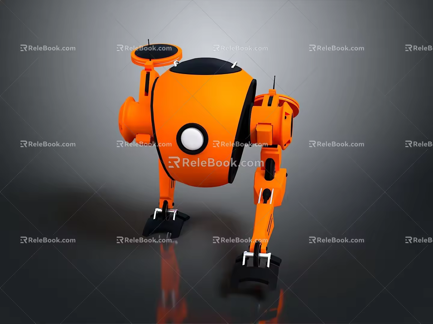 Robot Robot Assistant Small Robot Robot Butler Robot Butler Figure Game Figure 3d model
