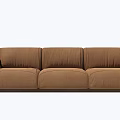 Modern three-seat sofa multiplayer sofa 3d model
