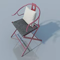 Modern Hinged Door With Pink Frame Gray Panel And White Cushion For Home Decor