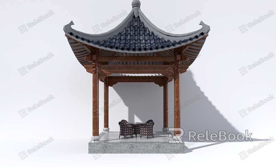 Chinese style pavilion model