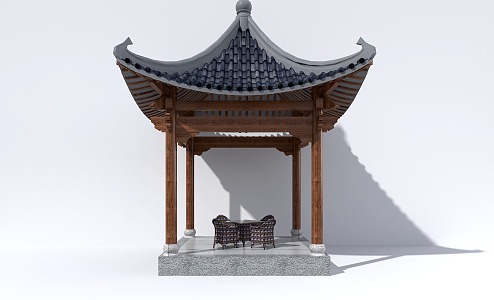 Chinese style pavilion 3d model