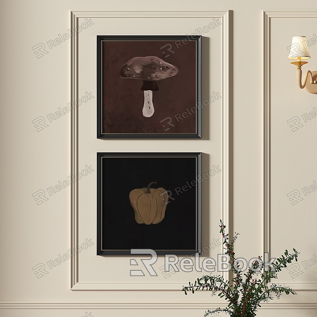 French simple decorative painting model