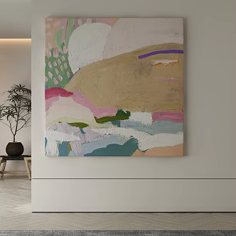modern decorative painting 3d model