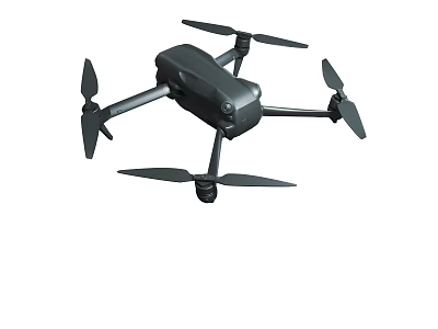 Black Foldable Quadcopter Drone With Camera For Aerial Photography And Video 3d model
