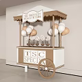 Sweet Deals Dessert Cart With White Brown Balloons And TSC Special Sign