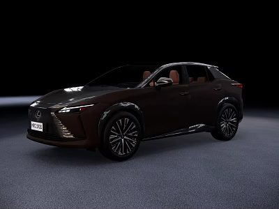 Lexus Black SUV With Modern Exterior Design And Distinctive Grille 3d model